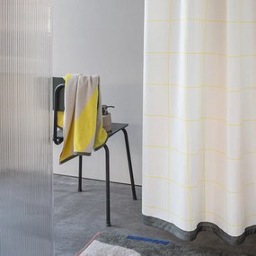 Żółty ręcznik z bawełny organicznej frotte 50x90 cm Diagonal – Mette Ditmer Denmark