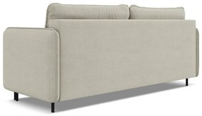 Beżowa rozkładana/ze schowkiem sofa 226 cm Luana – Makamii