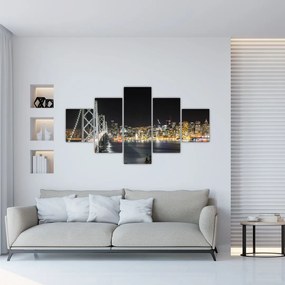 Obraz Brooklyn Bridges i Nowego Jorku (125x70 cm)