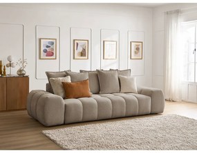 Szarobrązowa sofa z tkaniny szenilowej 278 cm Everest – Bobochic Paris