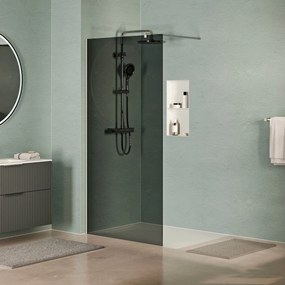 Walk-In Dusche EIRA - Grauglas 8 mm und 10 mm