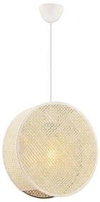 Žyrandol na przewodzie BIG DRUM 1xE27/60W/230V kremowy