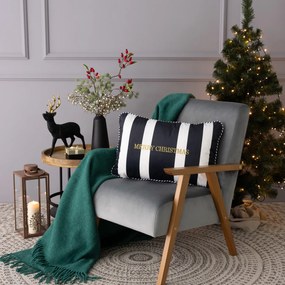 Poszewka na poduszkę Black &amp; White Noel 60x40 cm