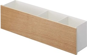 Biało-naturalny metalowy organizer na artykuły papiernicze Rin – YAMAZAKI