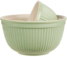 Zielone ceramiczne miski MYNTE WASABI, zestaw 3 szt.