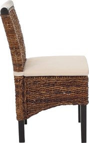 Krzesło do jadalni Acireale (zestaw 6 sztuk),  ciemny, z poduszką