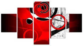 Obraz abstrakcji (125x70 cm)