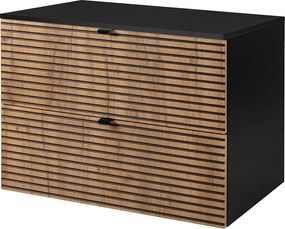 Meble łazienkowe, Czarny Mat, 80 x 57 x 46 cm