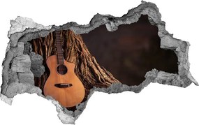 Fotoobraz dziura na ścianę Gitara akustyczna
