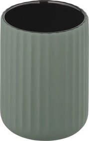 Zielony ceramiczny kubek na szczoteczki Wenko Belluno