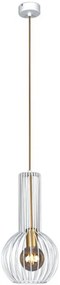 Biało-złota loftowa lampa wisząca - S134 S7-K03