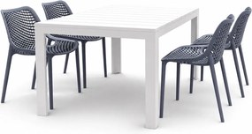 Zestaw mebli ogrodowych 4 krzesła Air i rozkładany stół Atlantic Table 140/210