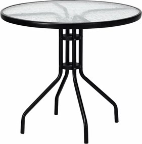Zestaw ogrodowy TREGO ISLAND - 4 krzesła i okrągły stół ø 90 cm, zielony