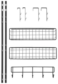 Półka na drzwi Wenko Rack Black