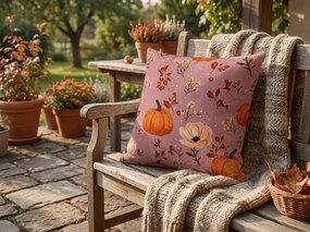 Poszewka na poduszkę z mikrofibry PUMPKINS ROSAVIE 45x45 cm, brudny róż