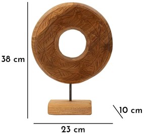 Drewniana figurka (wysokość 38 cm) Dorat – Mauro Ferretti