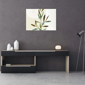 Obraz na szkle - Gałąź akwareli N⁰2 (70x50 cm)
