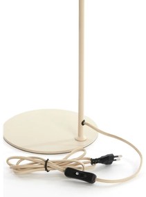 Beżowa lampa stołowa z tekstylnym kloszem (wysokość 60,5 cm) Elati – Light &amp; Living