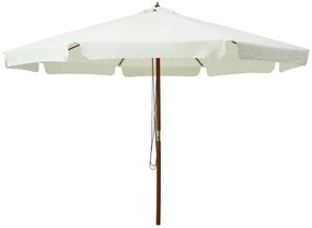 Klasyczny parasol ogrodowy piaskowa biel - Sorani