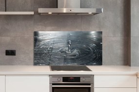 Szklany Panel Dynamika Kropli Wody