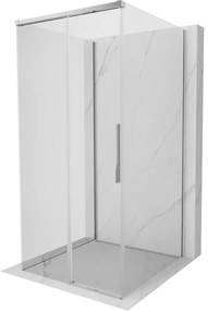 Mexen Rox-3S kabina prysznicowa 3-ścienna rozsuwana 100 x 100 cm, transparent, chrom - 8C2-100-100-01-00-3S