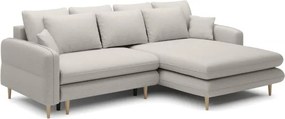 Elegancki narożnik SALLY S z funkcją spania w tkaninie SORELLA 05 WERSAL