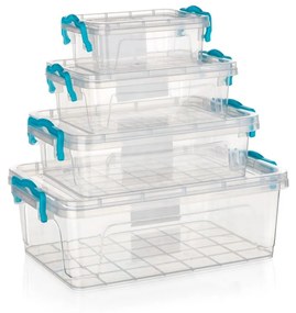 Banquet Zestaw uniwersalnych pudełek z pokrywką Gema, 4 szt.