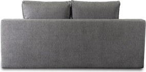 Sofa Rozkładana z Funkcją Spania RENO Dwuosobowa Szara Nowoczesna do Salonu