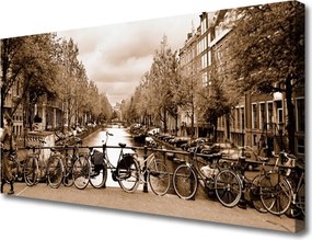 Obraz na płótnie Rowerowy Szlak nad Rzeką