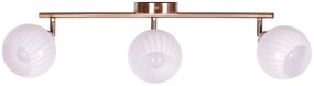 Lampa sufitowa na listwie z 3 ruchomymi kloszami - 6X A767 E5-C38