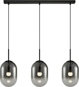 Czarna potrójna lampa wisząca - K400 D1-S87