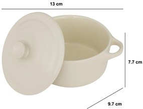 Ceramiczne naczynie do zapiekania, 13 x 9,7 x 7,7 cm