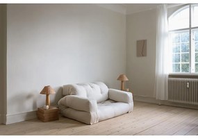 Sofa rozkładana z jasnobeżowym obiciem Karup Design Hippo Natural