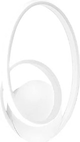 Diva - Biała lampa ścienna 20W ciepłe światło 3000K IP20 - Nowoczesna lampa ścienna LED - Zintegrowana dioda LED 37x29