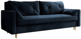 Granatowa sofa rozkładana z funkcją spania B1-P40