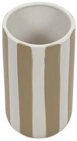 Ceramiczny wazon w grube pionowe pasy, Ø 12 x 20 cm