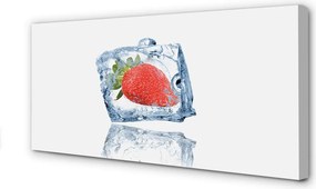 Obraz drukowany na płótnie Mrożona Truskawka w Lodzie
