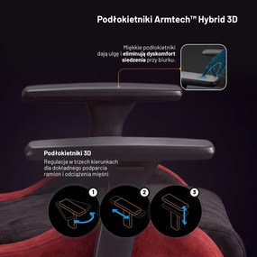 Fotel gamingowy materiałowy Diablo X-Horn 2.0 Normal Size, Bloody Mary