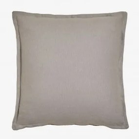 Kwadratowa Poduszka 40x40 Cm Z Bawełny Kerpen Jasnoszary - Sklum