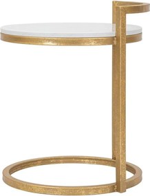 Okrągły stolik z marmurowym blatem ø 40,5 cm Round Marble – Mauro Ferretti