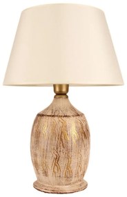 Lampa stołowa 1xE27/40W/230V złota