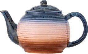 Niebiesko-pomarańczowy ceramiczny dzbanek do herbaty z sitkiem 890 ml Tatum – Bloomingville