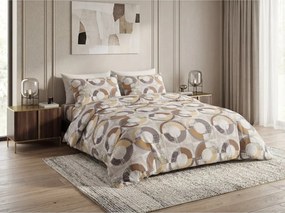 PrzytulneMieszkanie.pl PrzytulneMieszkanie.pl Pościel z mikrofibry CIRELLO brązowo-szara Rozmiar pościeli: 2 szt 70 x 90 cm | 200 x 220 cm