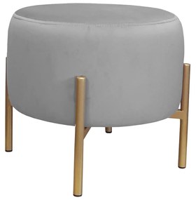 Pufa OLA LOFT ławka podnóżek metal złota MG17