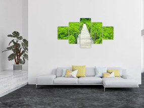 Obraz - drewniany chodnik (125x70 cm)