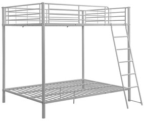Łóżko piętrowe 2 x 140 x 190 cm - Srebrny - GEMINI III