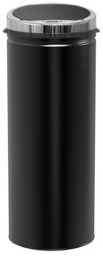 HOMCOM Kosz na śmieci automatyczny z czujnikiem ruchu Stal nierdzewna Elegancki design 30 5x30 5x81 5cm Czarny | Aosom PL