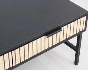Ława MAGO 100x48 dąb/czarny mat SIGNAL