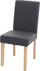 Krzesło do jadalni Littau,  szary mat, jasne nogi