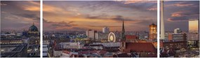 Obraz - Zachód słońca nad Berlinem (170x50 cm)